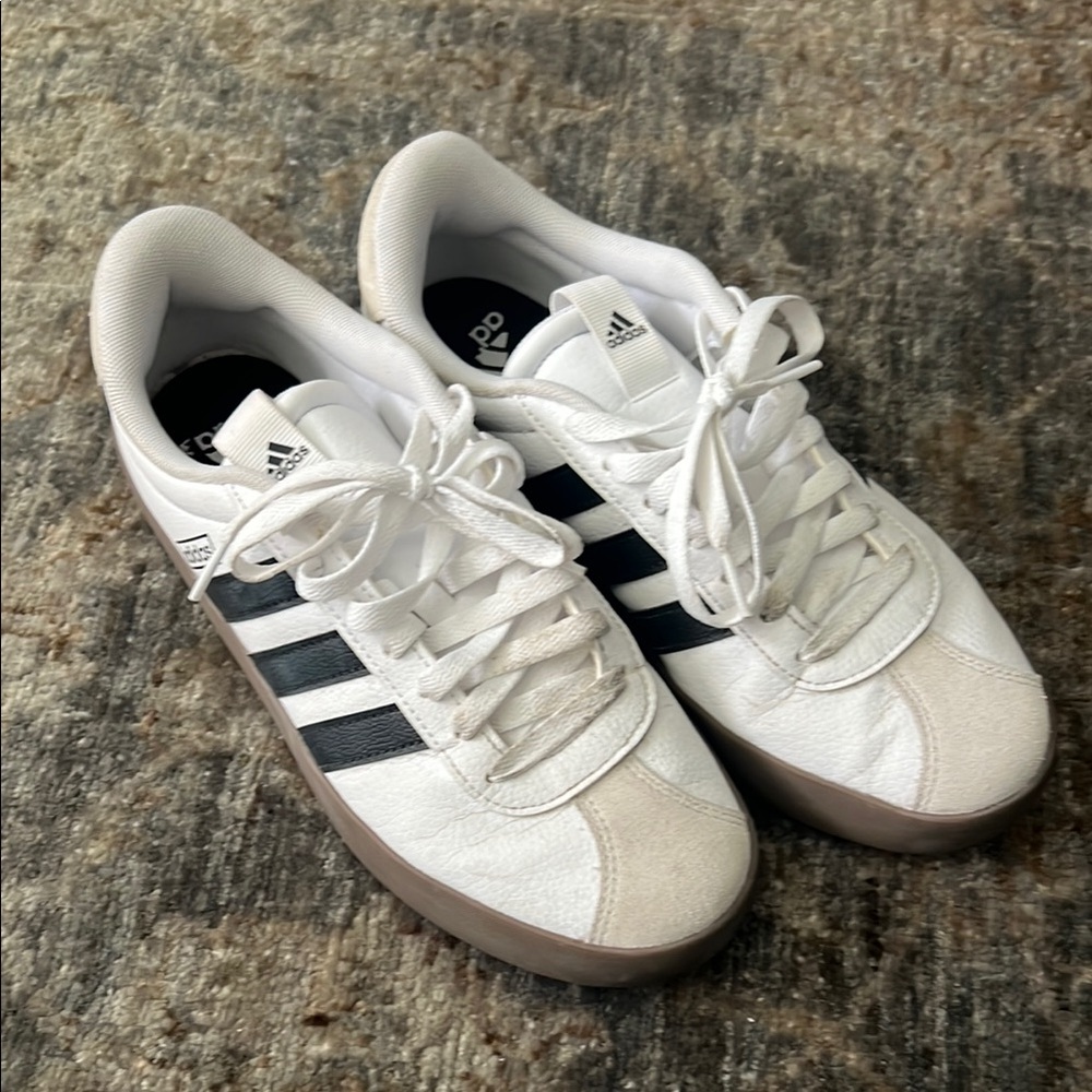 Adidas White and Black Sneakers